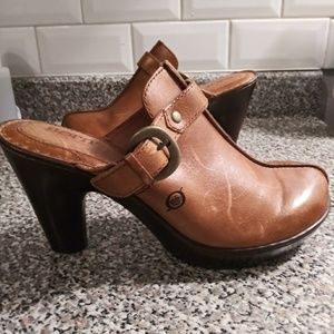 Born Leather Clogs